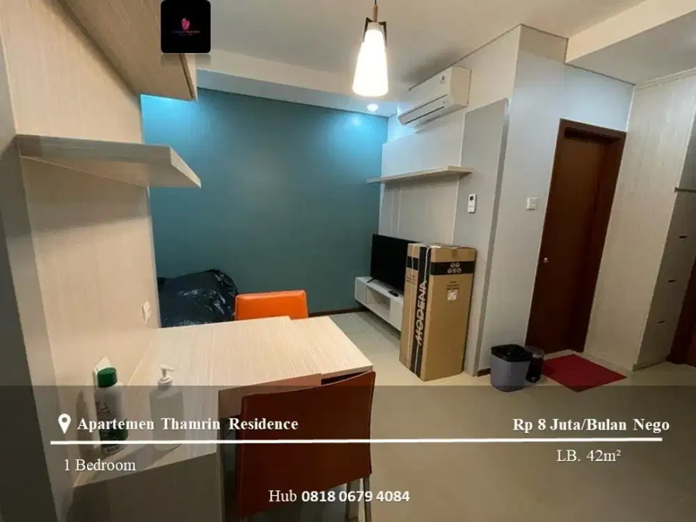 Disewakan Apartement Thamrin Residence 1BR Low Floor Furnished
