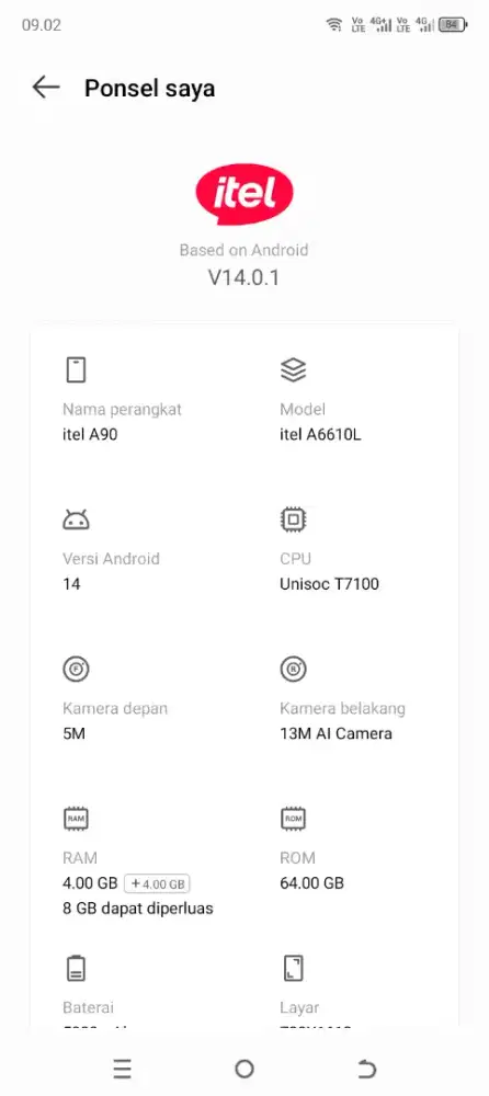 Itel A90 fullset