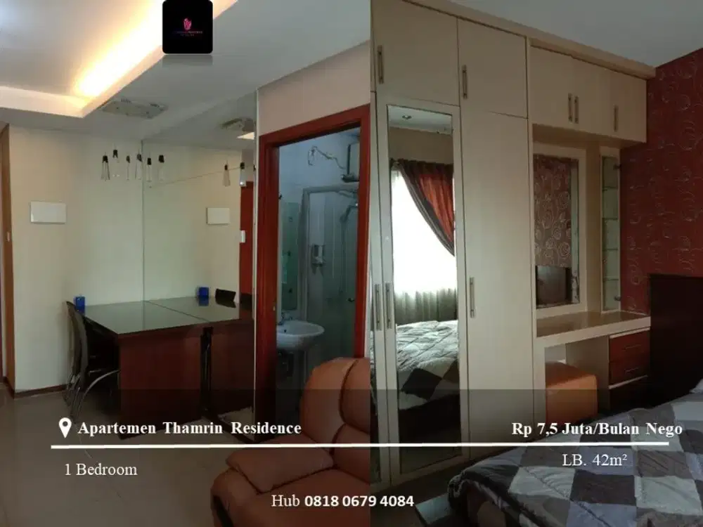 Disewakan Apartement Thamrin Residence 1BR High Floor Furnished