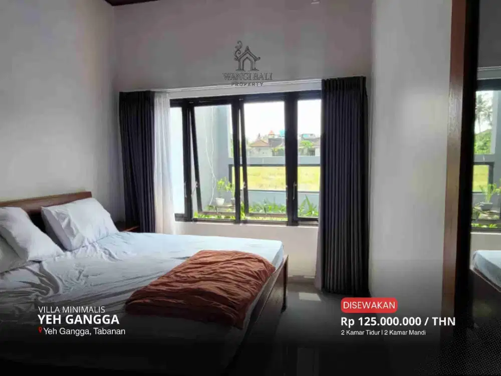 DISEWAKAN VILLA MINIMALIS – YEH GANGGA, TABANAN