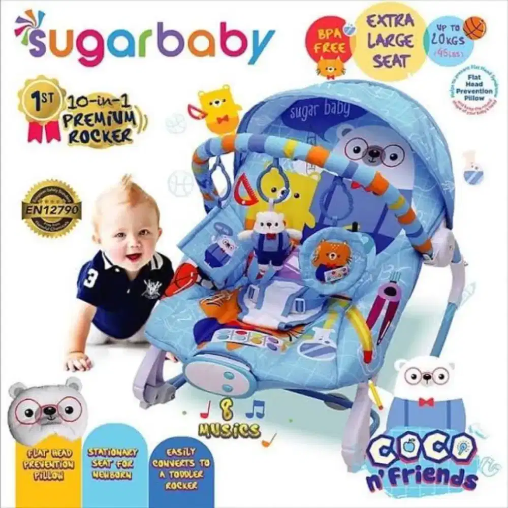 Sugarbaby 10 in 1 Premium Rocker