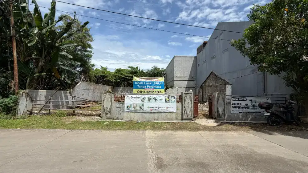 Dijual Tanah seluas 240m², cocok untuk kost