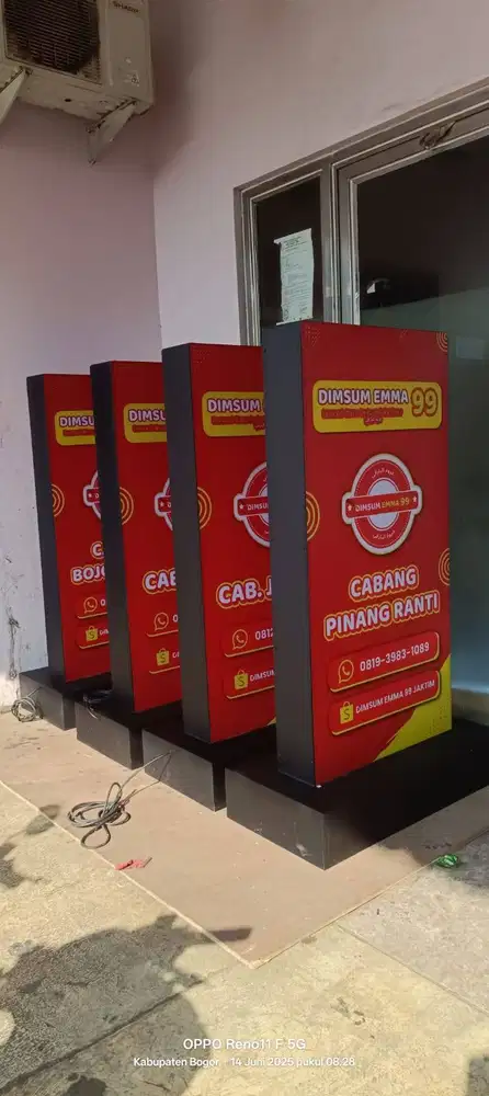 JASA PEMBUATAN NEON BOX TERDEKAT | NEON BOX STANDING | POLE SIGN