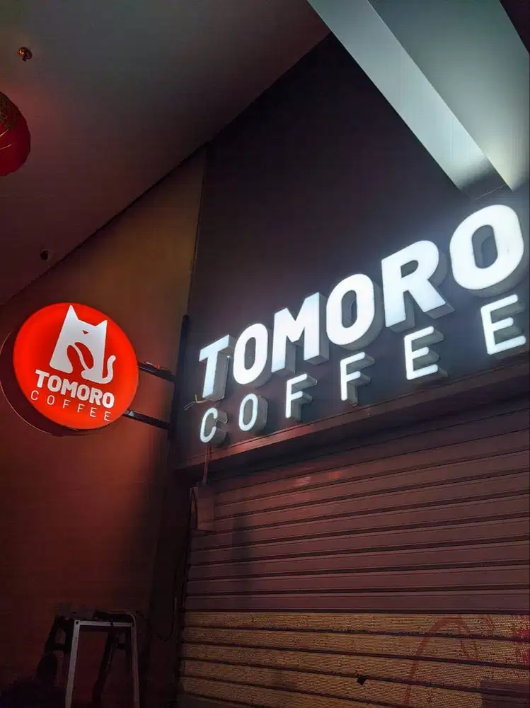 JASA PEMBUATAN PAPAN NAMA CAFE | HURUF TIMBUL AKRILIK | NEON BOX