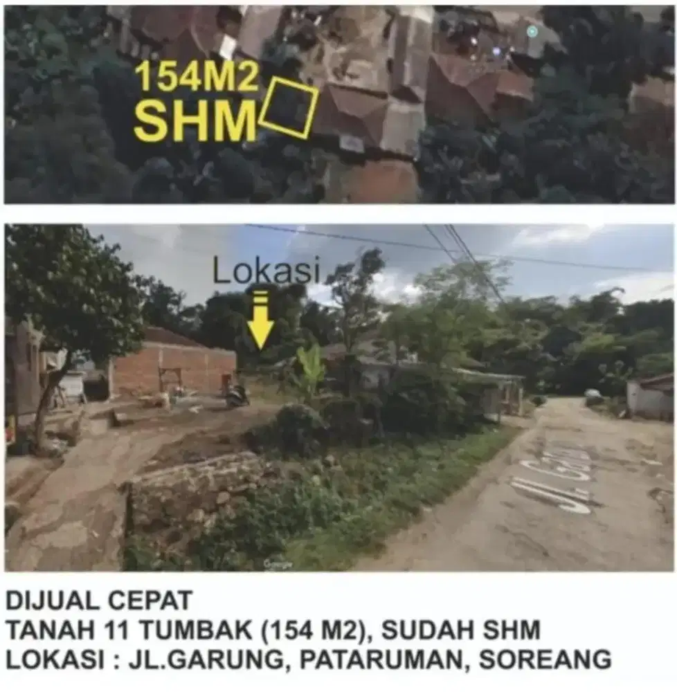 TANAH KOSONG 11 TUMBAK / 154M