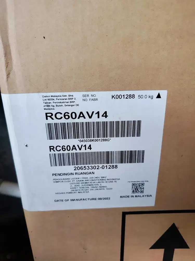 AC DAIKIN CASETE 2,5 PK unit baru