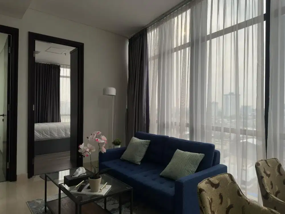 Disewakan Apartment At Sudirman Suites Location In Jakarta Pusat - 2Br Modern Fully Furnished