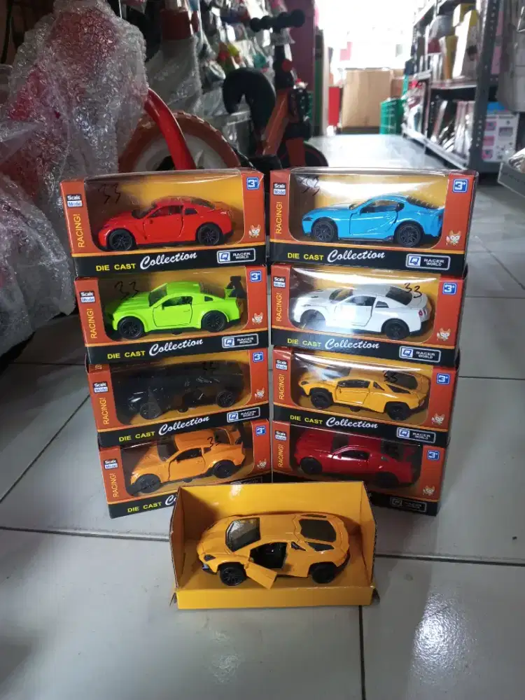 mainan anak diecast mobil sport