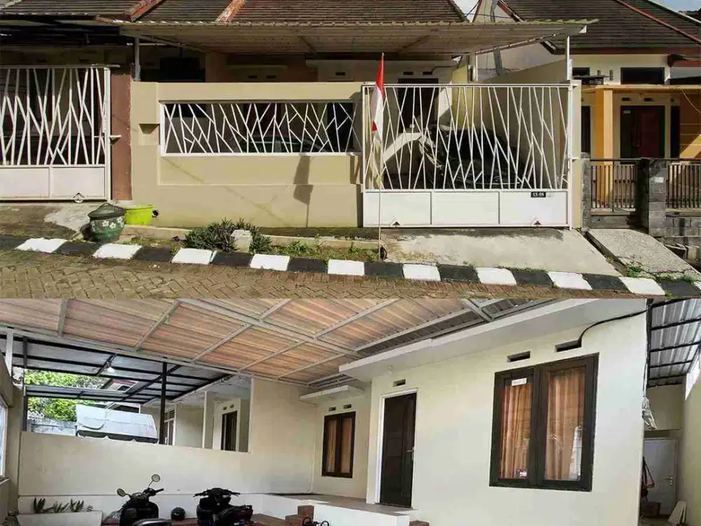 rumah cantik carport 2 mobil di sengkaling oma campus landungsari dekat kampus unmuh dan 15 menit ke batu dan kampus UB Brawijaya lingkungan tenang dekat masjid