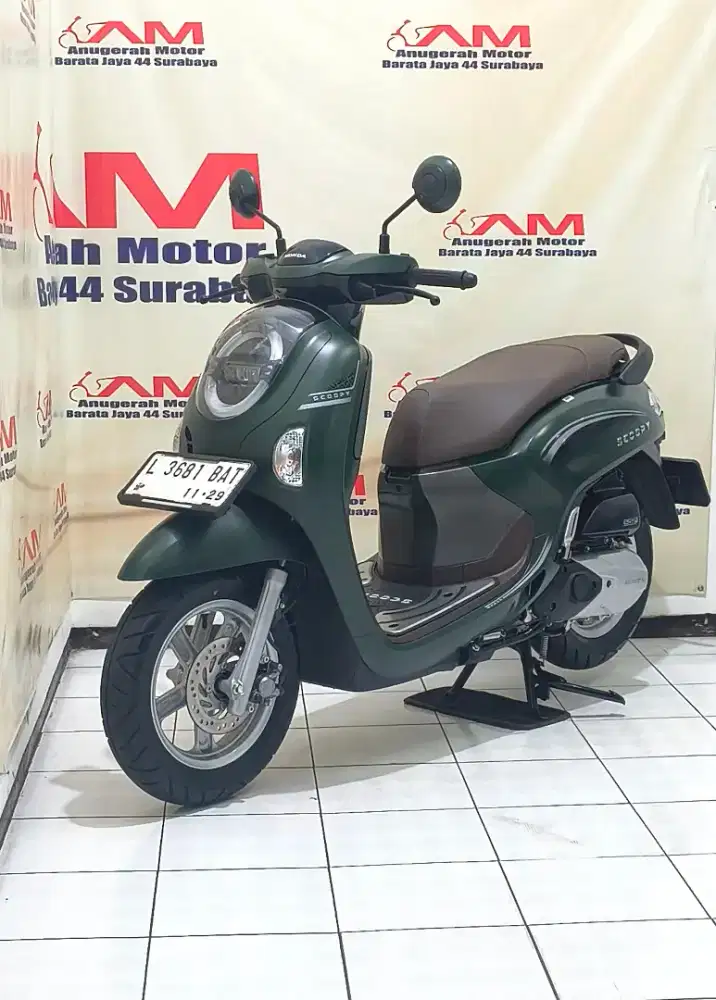 Honda New Scoopy Prestige tahun 2024 Hijau Doff