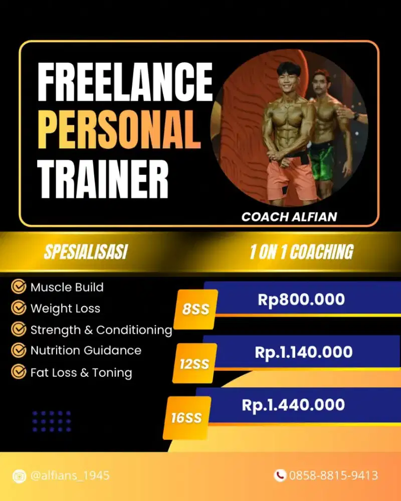 Freelance personal trainer