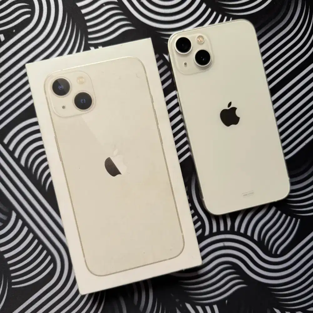 iPhone 13 128gb iBox 100% Like New White Resmi Fullset