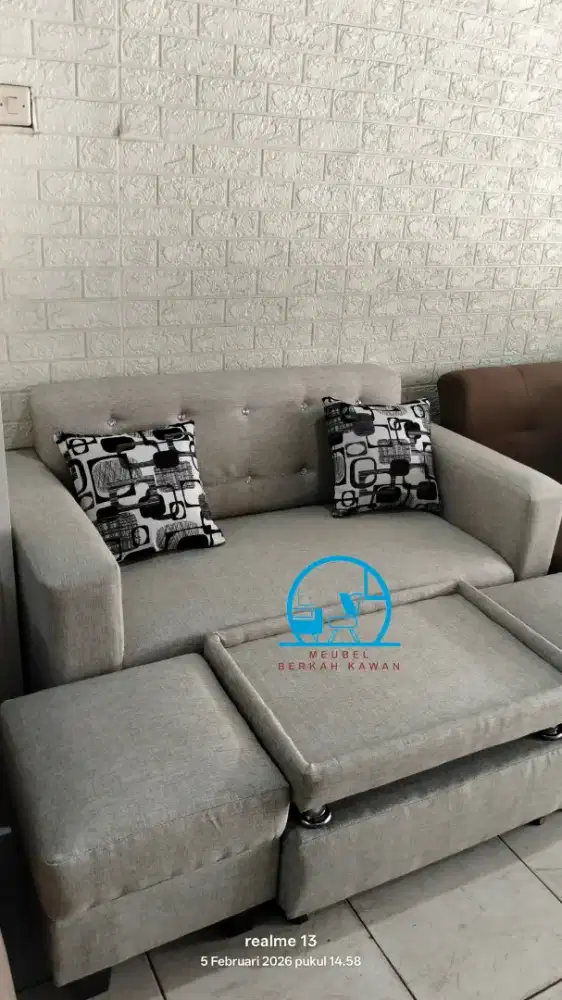 Diskon Set Sofa Minimalis Abu