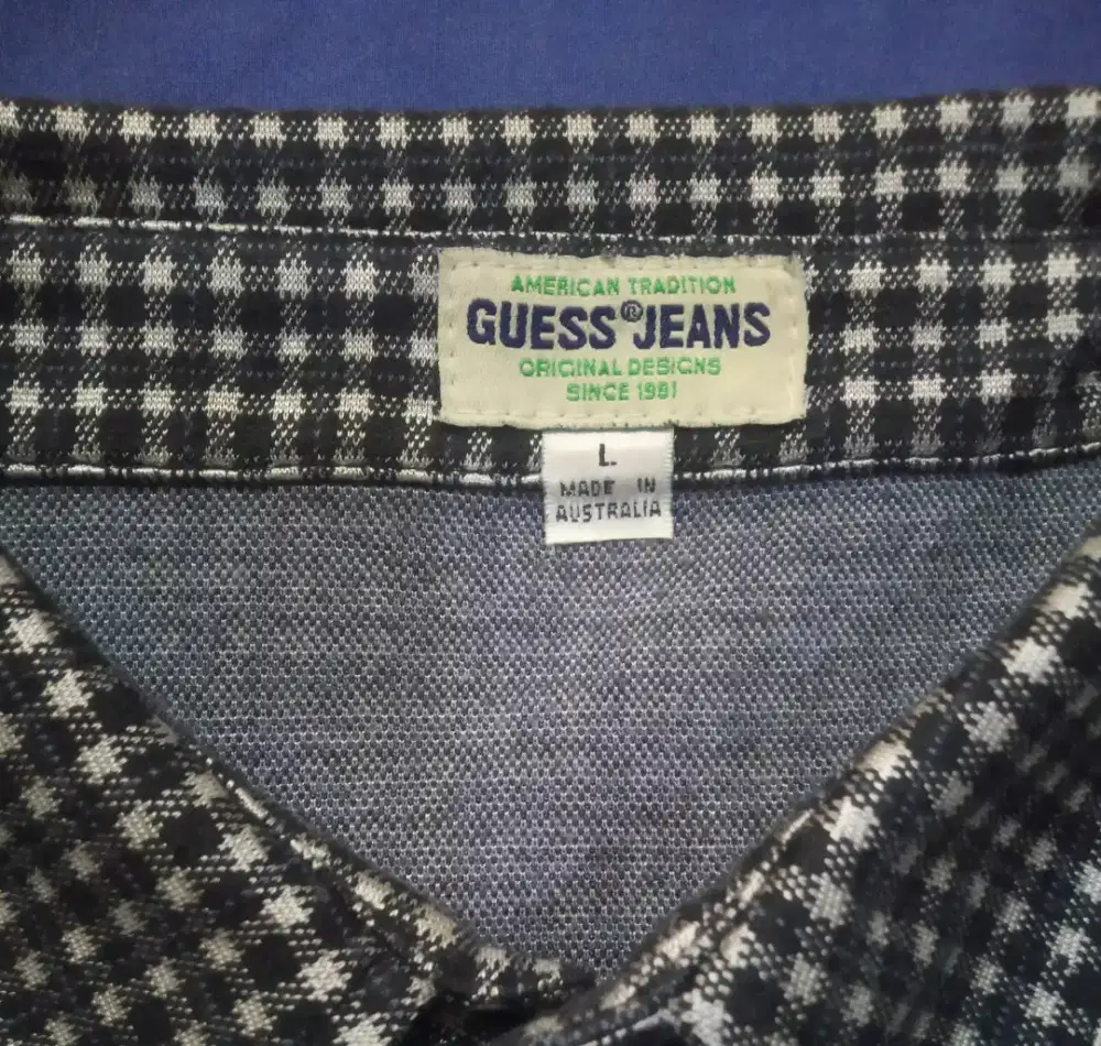 Kemeja Guess Jeans Vintage Original