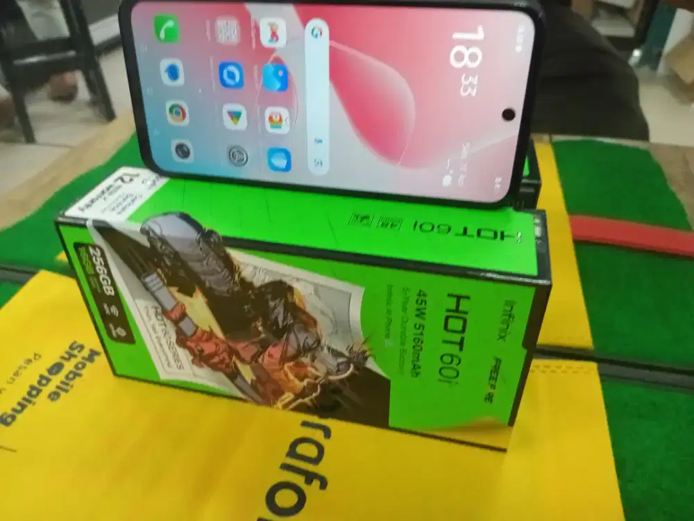 INFINIX HOT 60 I Ram 8/256 gb mulus tampa minus lengkap gransi activ