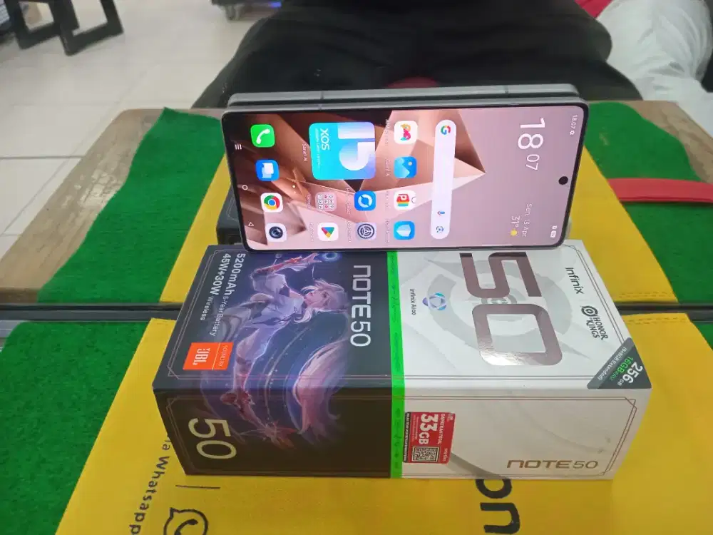 INFINIX Note 50 Ram 8 /256 gb mulus no minus lengkap