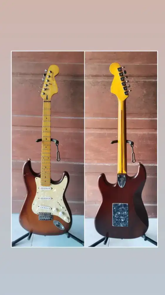 gitar elektrik ori fresher strato japan model scallop mantap