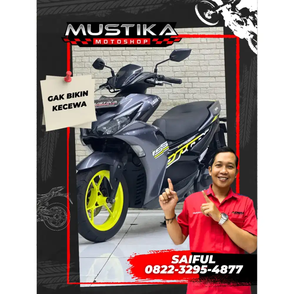 Perfect Condition!!Yamaha Aerox 155cc pmk 2022 Plat Jatim-Mustika
