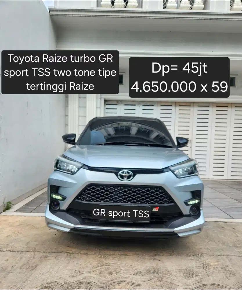 Raize turbo GR Sport TSS two tone 2021 pemakaian 2022