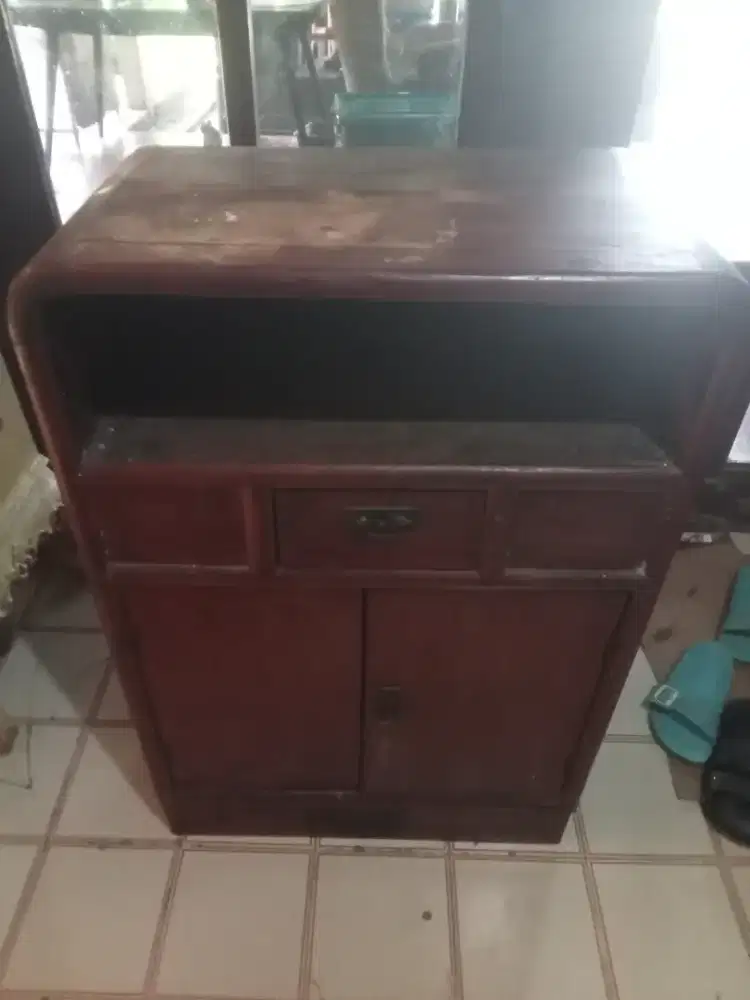 Jual furniture lemari kayu jati