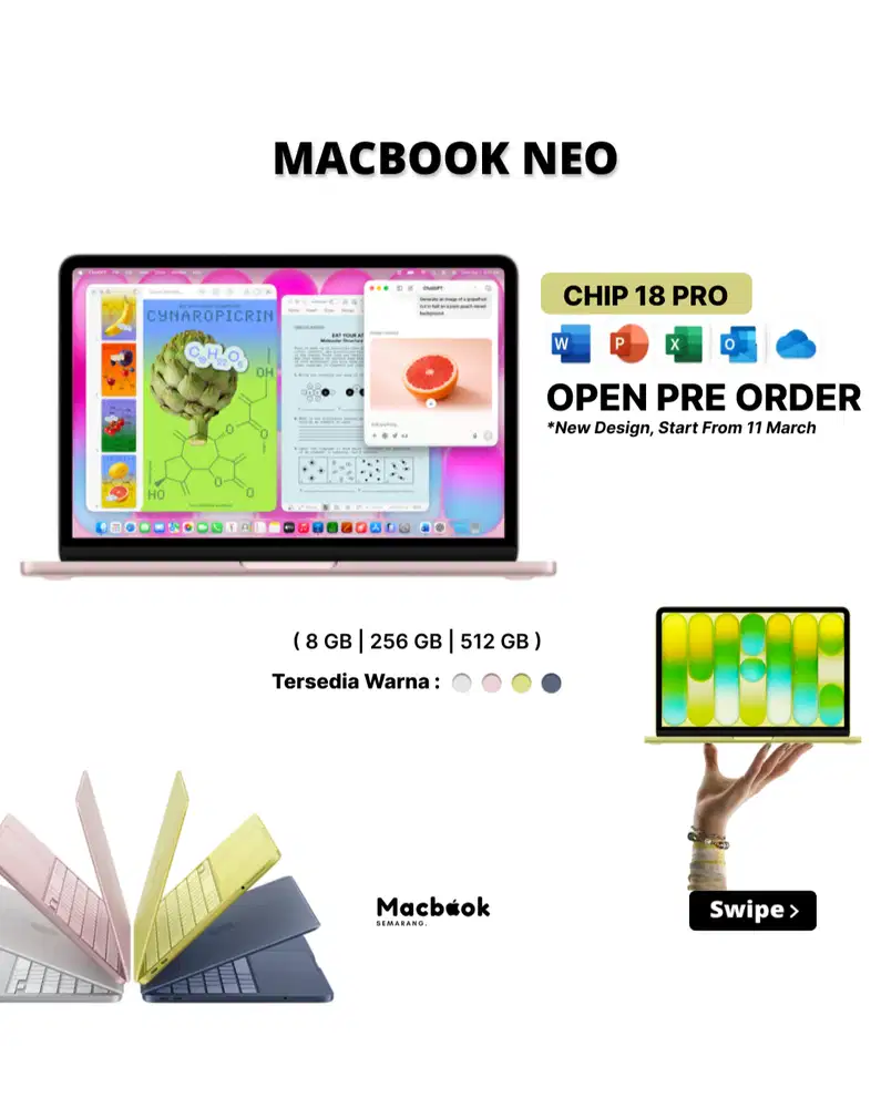 Macbook Neo 2026 256/512 GB