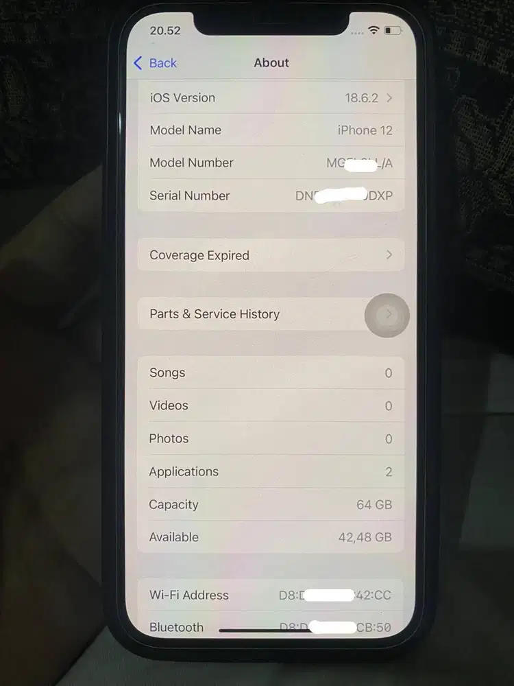 Iphone 12 64GB FU regist whitelist