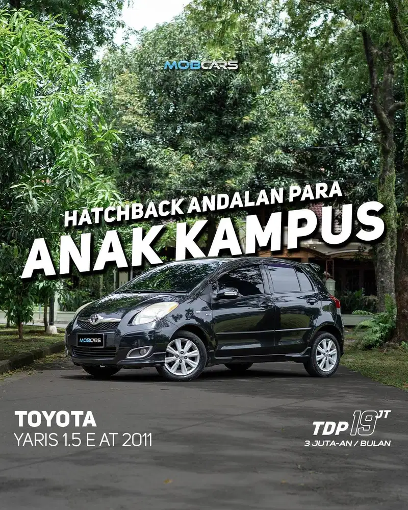 TOYOTA YARIS 1.5 E AT 2011 MATIC HITAM