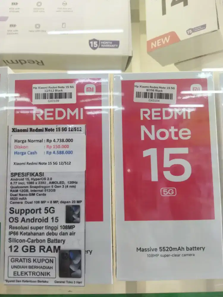 XIAOMI REDMI NOTE 15 5G 12/512 GB