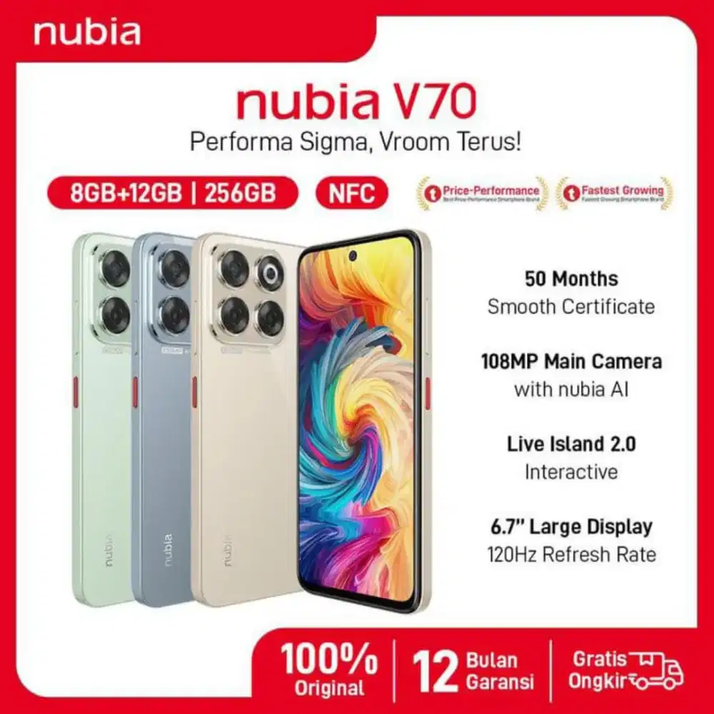 HP ZTE NUBIA V70 8/256GB