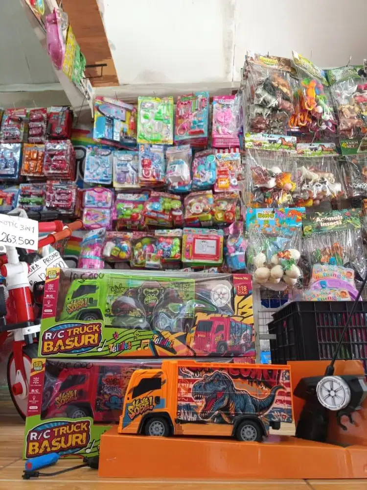 mainan anak rc truck oleng baterai cas