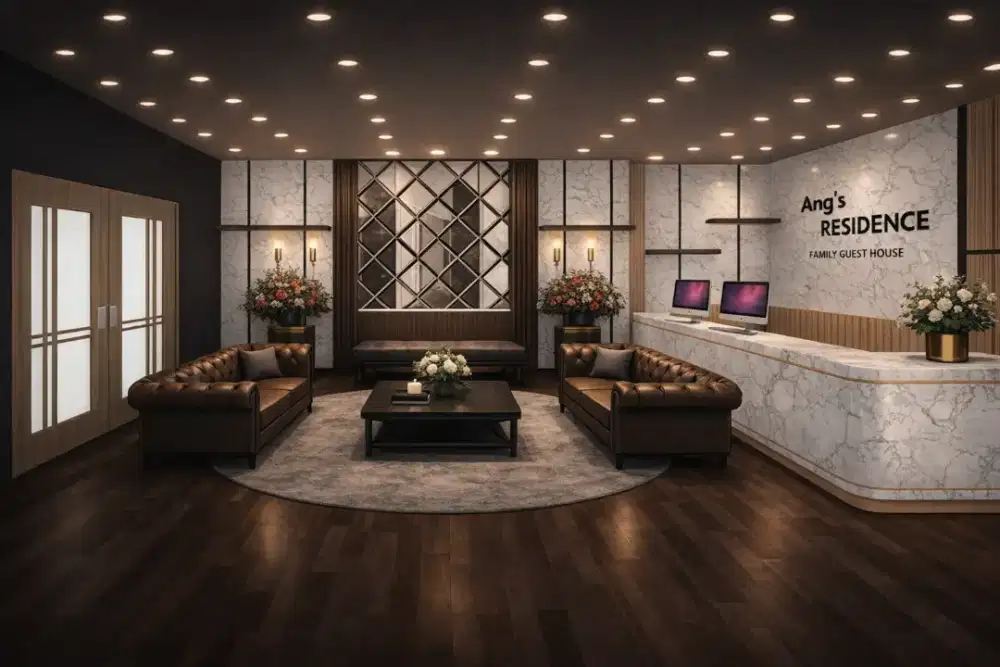 MEJA RESEPSIONIS MEWAH