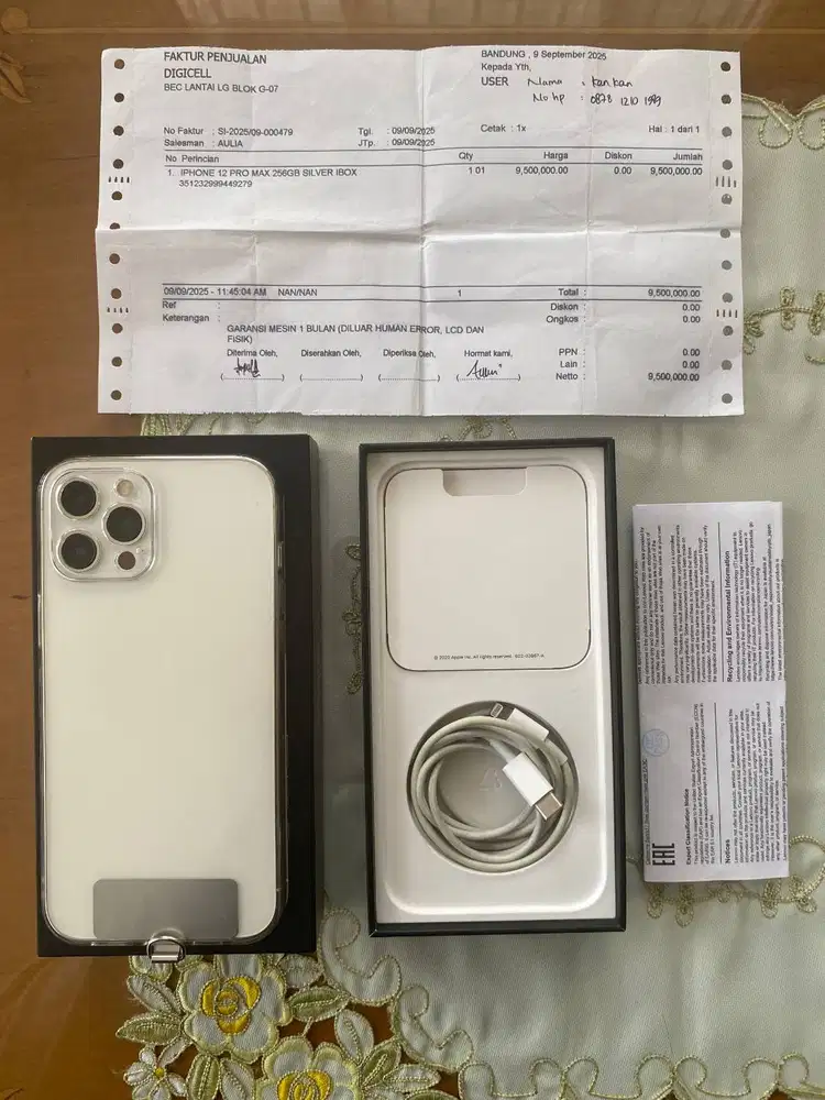 IPHONE 12 PRO MAX SILVER sec iBOX