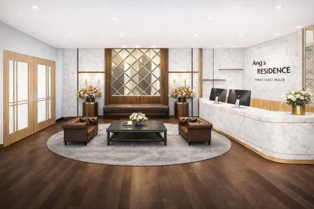 MEJA RESEPSIONIS MEWAH