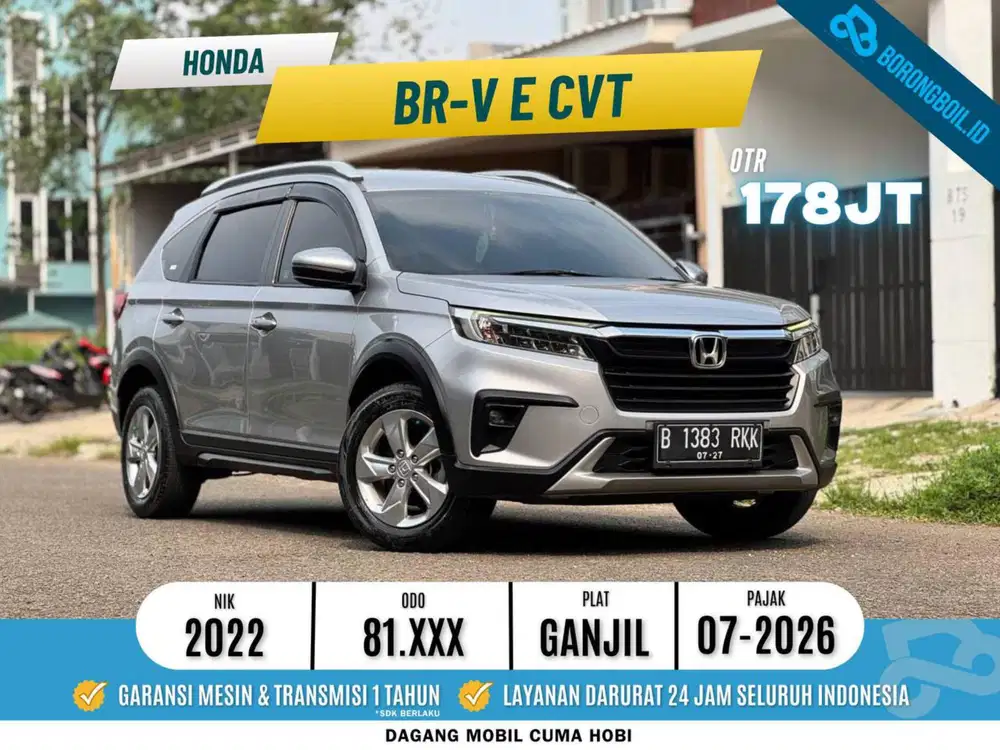 Honda Brv E Cvt 2022 silver metalik xpander avanza veloz