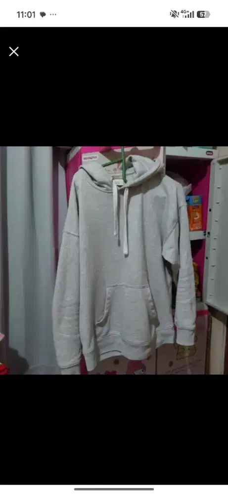 Sweater Hoodie hnm ORI abu size s luar