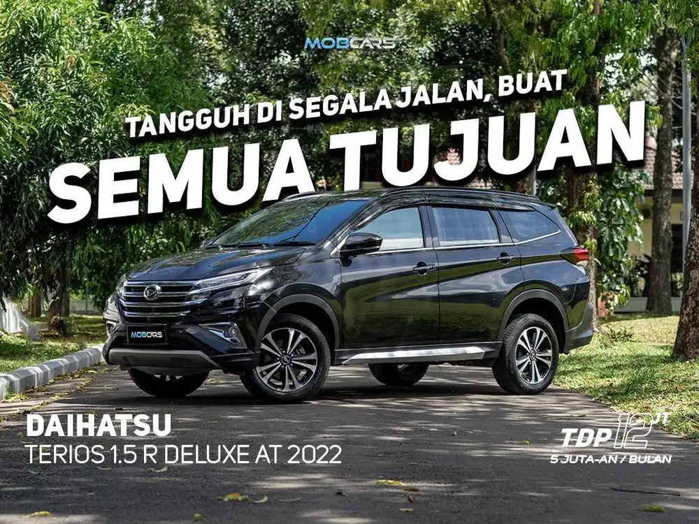 PROMO! 12 JUTAAN! PAJAK PANJANG TERIOS R DELUXE 1.5 AT 2022 MOBCARS
