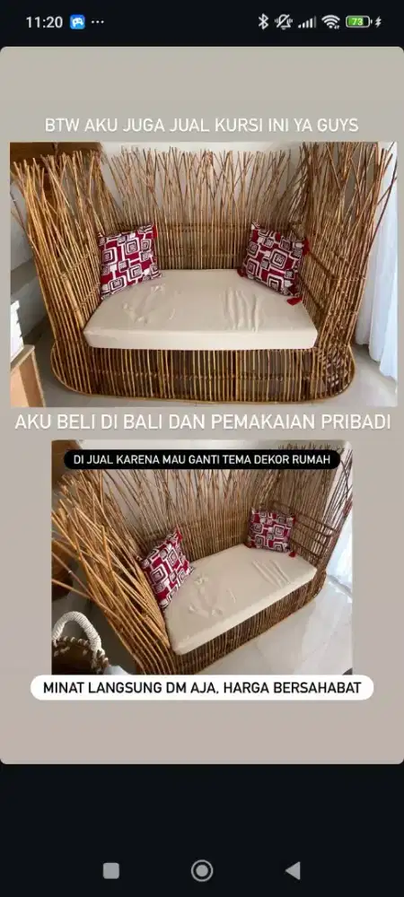 kursi rotan dari bali