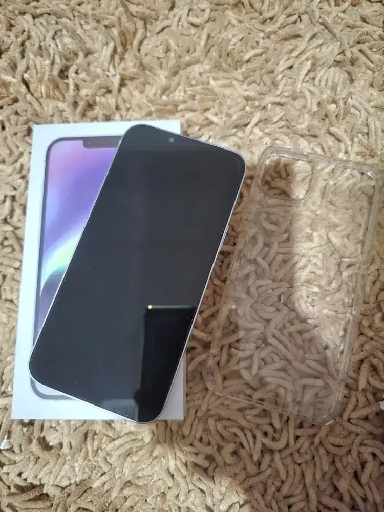 Jual iphone 14 plus 128 gb white face id on