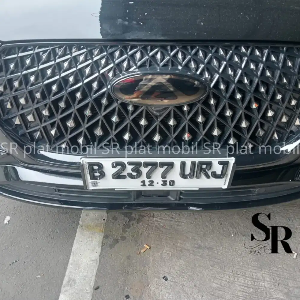 Aksesoris Plat Timbul Akrilik Mobil semua jenis mobil