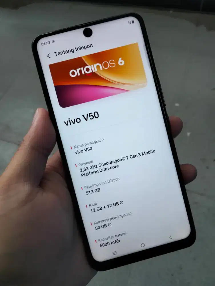 Vivo V50 5G 12/512 Lcd Gantian