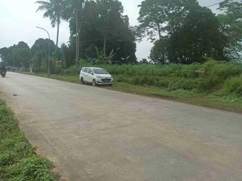 Tanah murah Pinggir Jalan Raya Bomang (Jl.Pemda baru) Luas 4.500 m² pas untuk invest di Bojonggede-Bogor.
