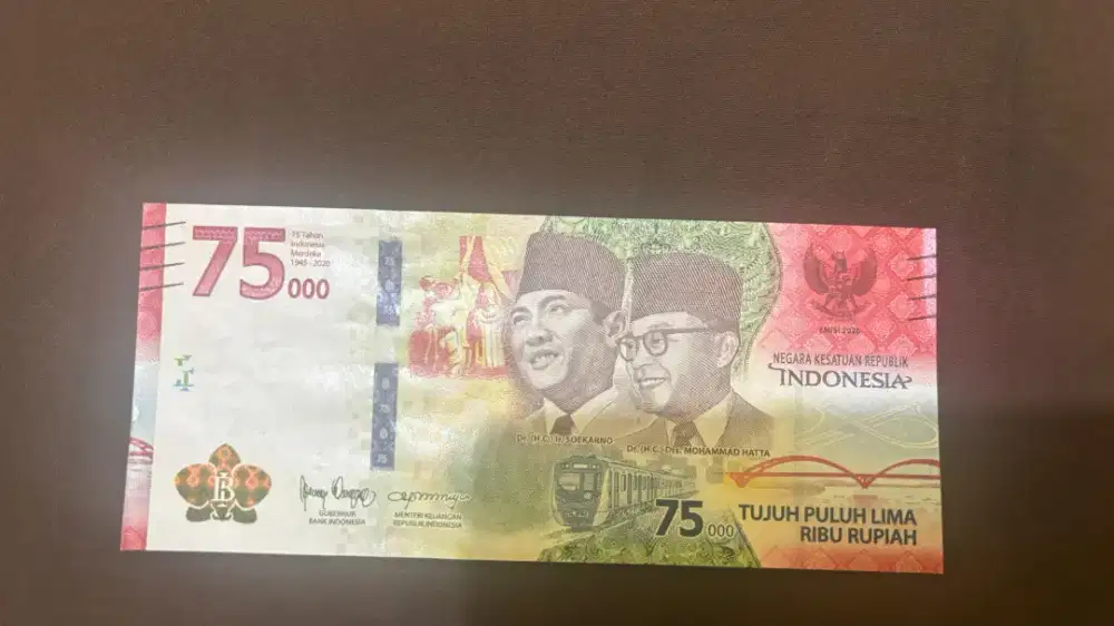 Uang Kertas 75 rb
