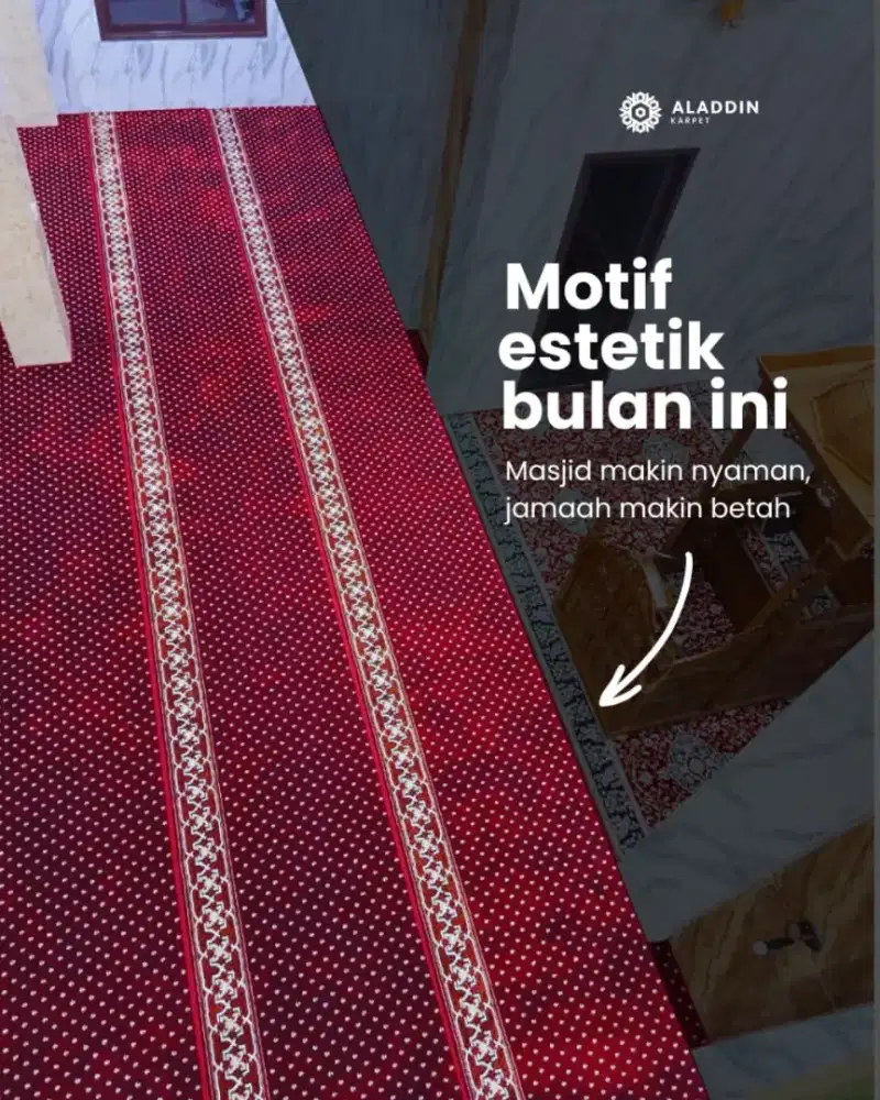 Karpet Masjid Import Mirac Tebal dan Lembut