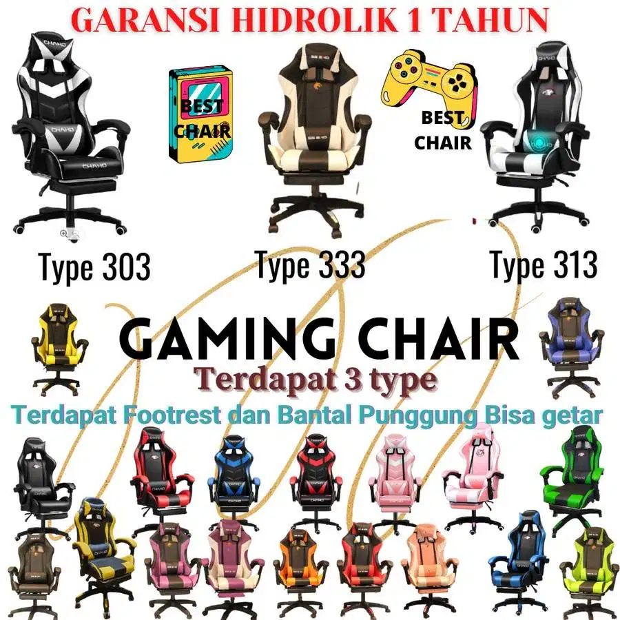 Kursi Gaming Best Chair Wartley