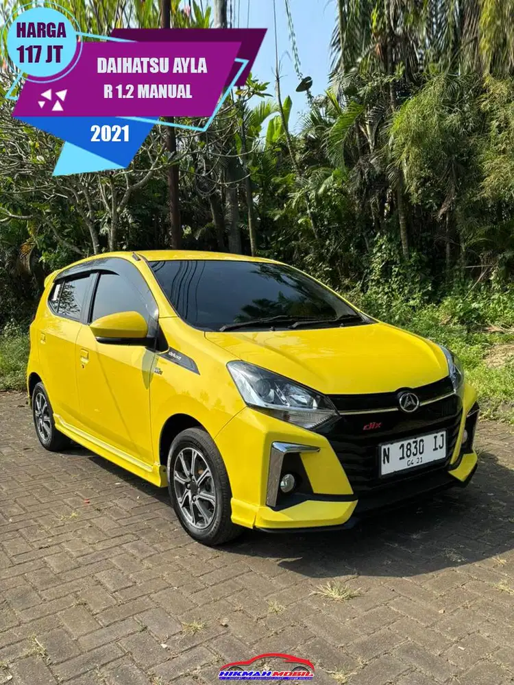 DAIHATSU AYLA R 1.2 2021 MANUAL FAVORIT KUNING LEMON
