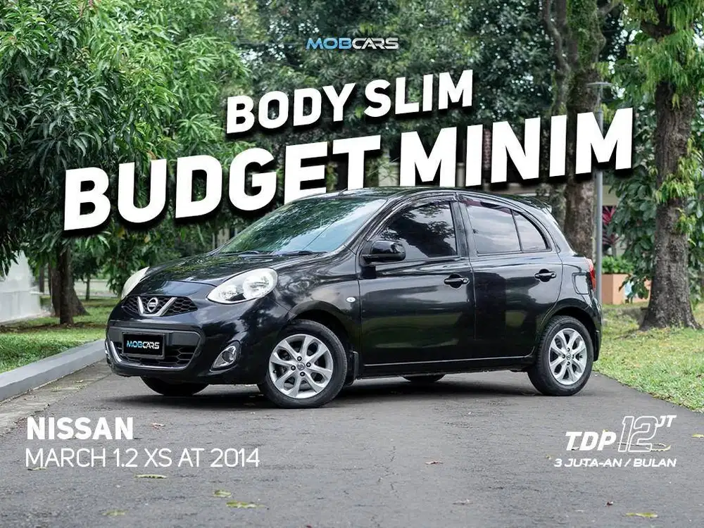 DP 12 JUTAAN !! CICILAN MINIM MARCH 1.2 XS AT 2014 BLACK MOBCARS