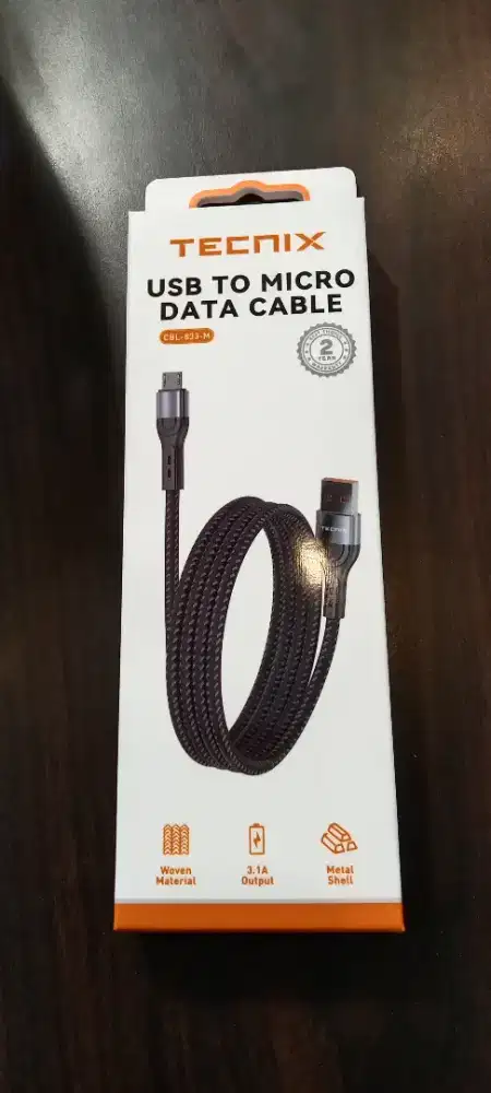 Tecnix CBL-833 Kabel Data Charger 3.1A Fast Charging