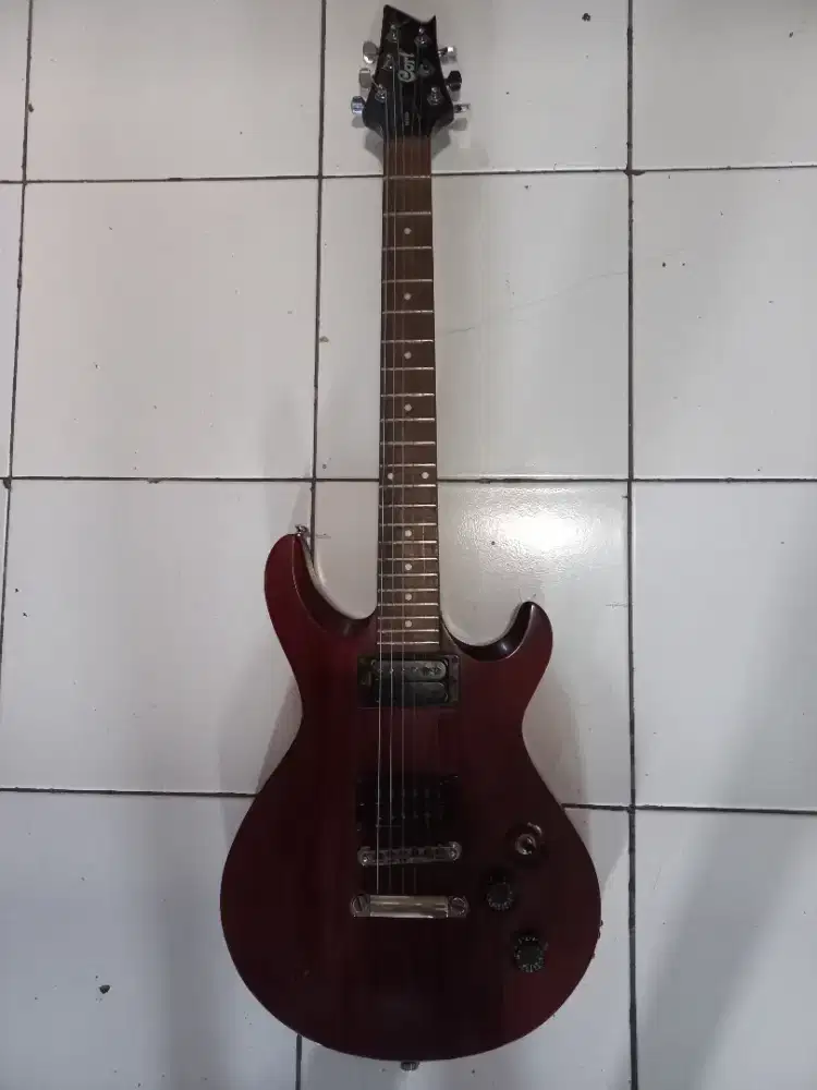 Gitar merk cort M200 merah satin asli original MII