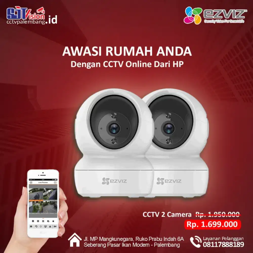 [PROMO] Paket 2 Wireless Camera Ezviz