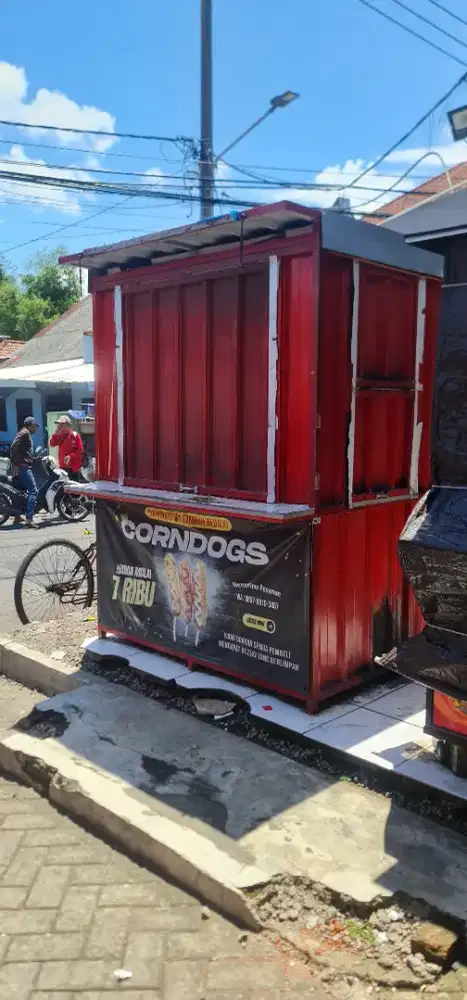 Rombong kontainer 1.5m x 1.5m